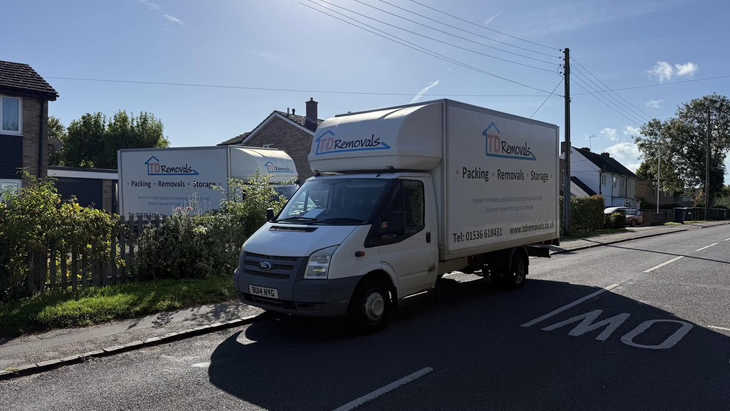 Kettering house removals team loading furniture into a removal truck